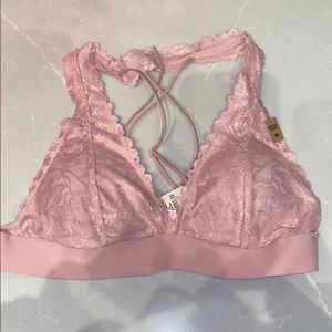 PINK lace bralette